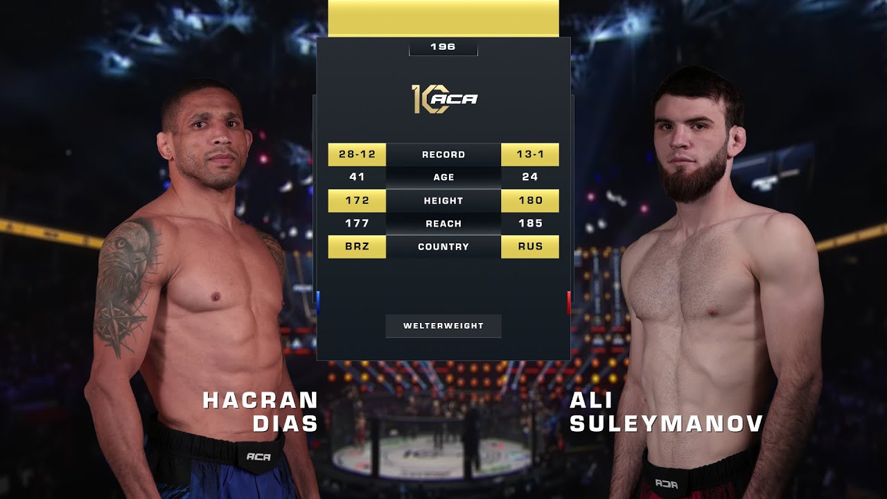 Хакран Диас vs. Али Сулейманов | Hacran Dias vs. Ali Suleymanov | ACA 196