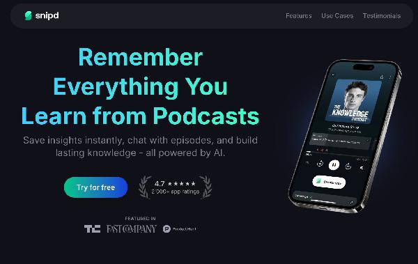 Building Snipd: The AI Podcast App for Learning