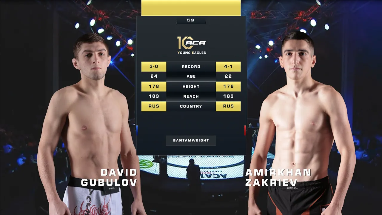 Давид Губулов vs. Амирхан Закриев | David Gubulov vs. Amirkhan Zakriev | ACA YE 59