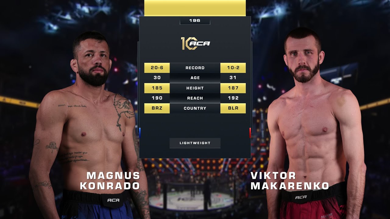 Магнус Келли Конрадо vs. Виктор Макаренко | Magnus Kelly Conrado vs. Viktor Makarenko | ACA 196