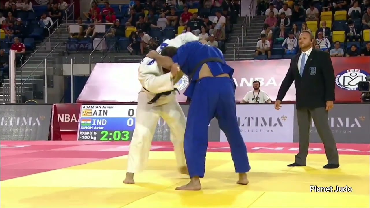 Arman ADAMIAN 🇷🇺 🆚️ AVTAR SINGH 🇮🇳 | 2 раунд/-100кг | Большой Шлем Улан-Батор 2023 
