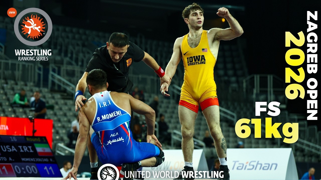 Austin James DESANTO (USA) vs Reza Hossein MOMENIJOUJADEH (IRI). Zagreb Open 2026 | R1 | FS 61 Kg