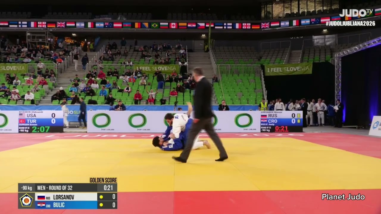 Mansur LORSANOV 🇷🇺 🆚️ Josip BULIC 🇭🇷 | 1/16 финала/-90кг | Кубок Европы 2026 в Любляне