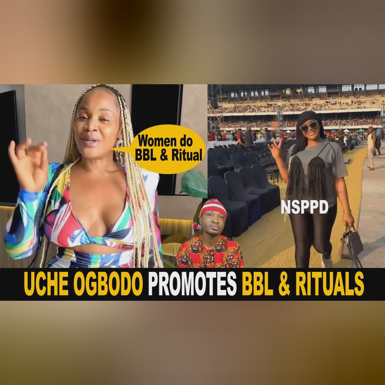 Uche Ogbodo Promote Rituals & BBL To Women After Praying At NSSPD Conference