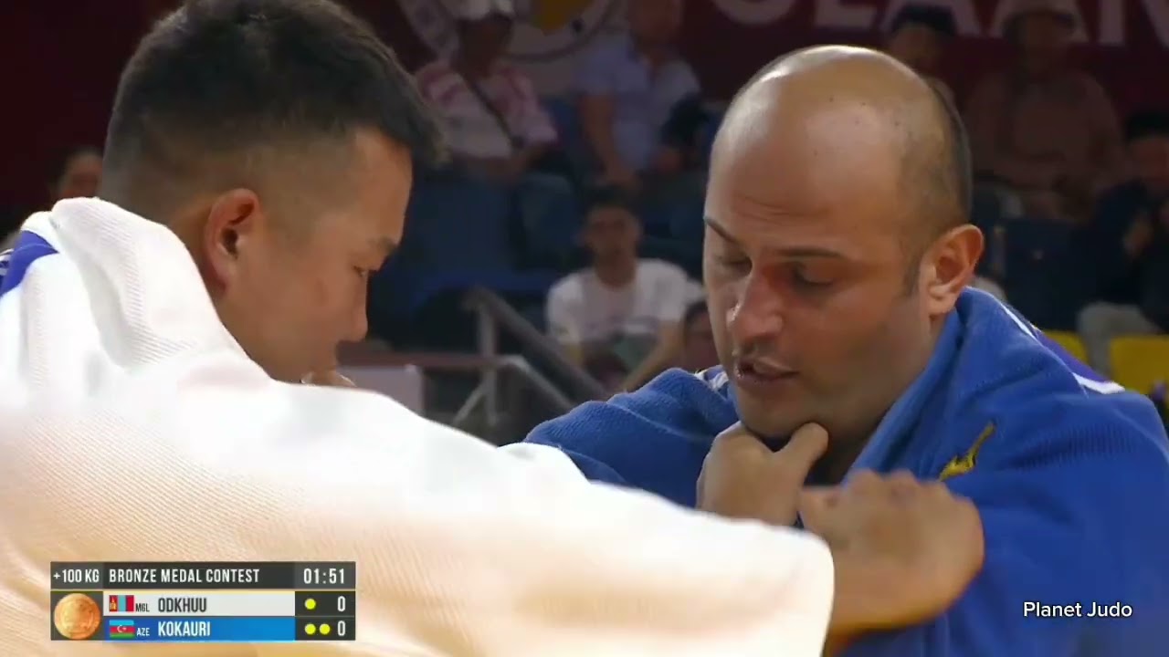 Tsetsentsengel ODKHUU 🇲🇳 🆚️ Ushangi KOKAURI 🇦🇿 | схватка за бронзу /+100кг | БШ Улан-Батор 2023 