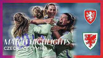 LATE HUGHES CYMRU EQUALISER | Czechia 2-2 Wales | FIFA Women's World Cup Qualifier Highlights