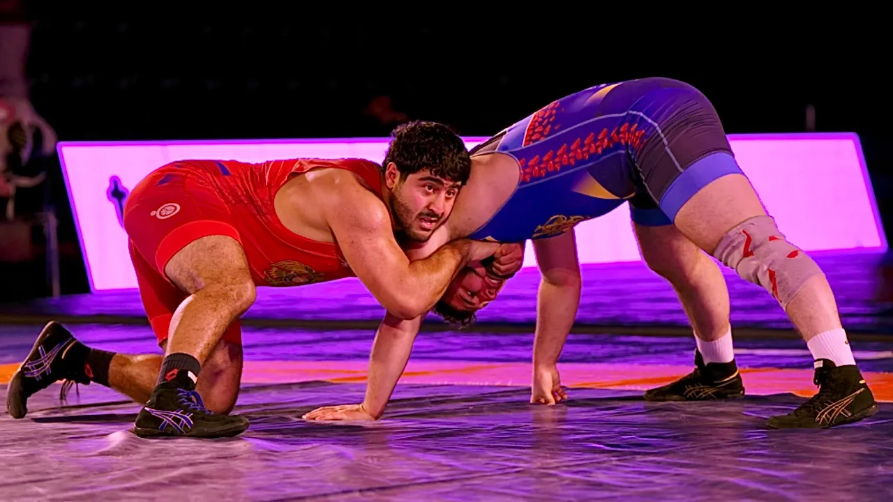Knyaz Iboyan (ARM) vs Mushegh Mkrtchyan (ARM) 97kg final! Freestyle men wrestling tournament.