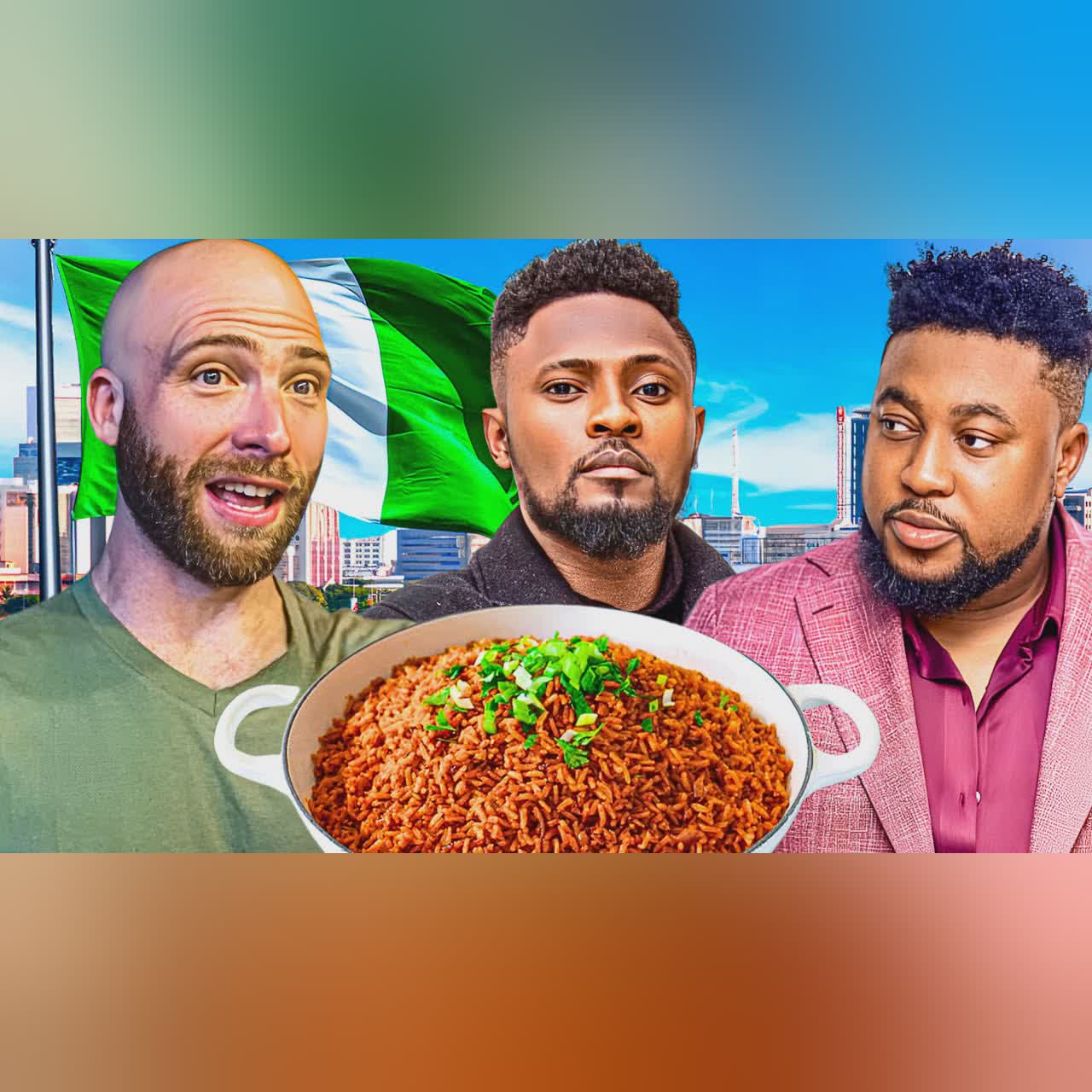 Nigerian Food With Maurice Sam And Baba Rex!! This Is Nollywood in Nigeria!!