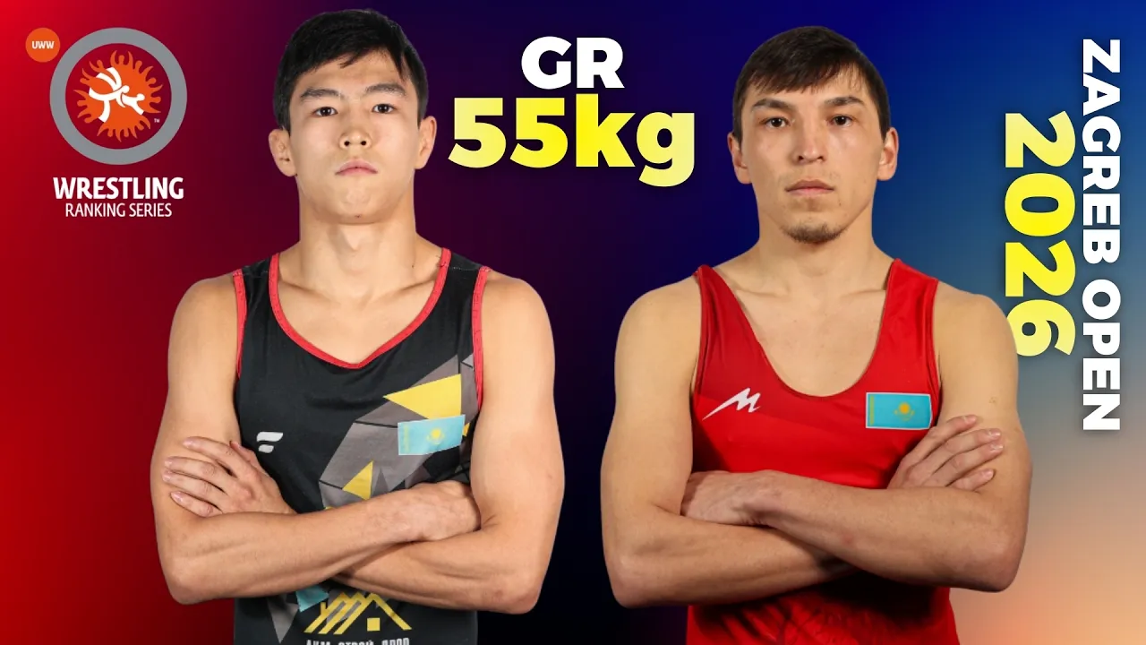 Nurzat KABDYRAKHIMOV (KAZ) vs. Arsen ZHUMA (KAZ). 2026 Zagreb Open   Quarter Final | GR 55Kg