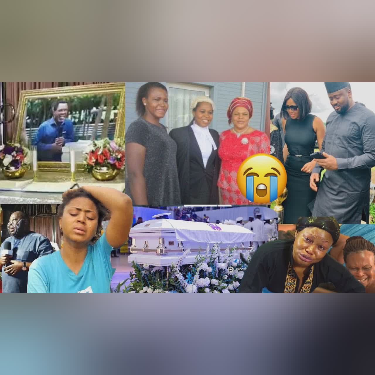 TB Joshua daughter and other celebrities in T£ARS as they pay him Last Tribute 😭