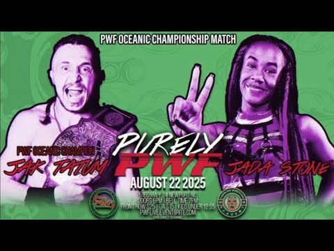 Jada Stone Vs Jak Tatum (C) Pwf Oceanic Championship Match Highlights Purely PWF 8/22/25