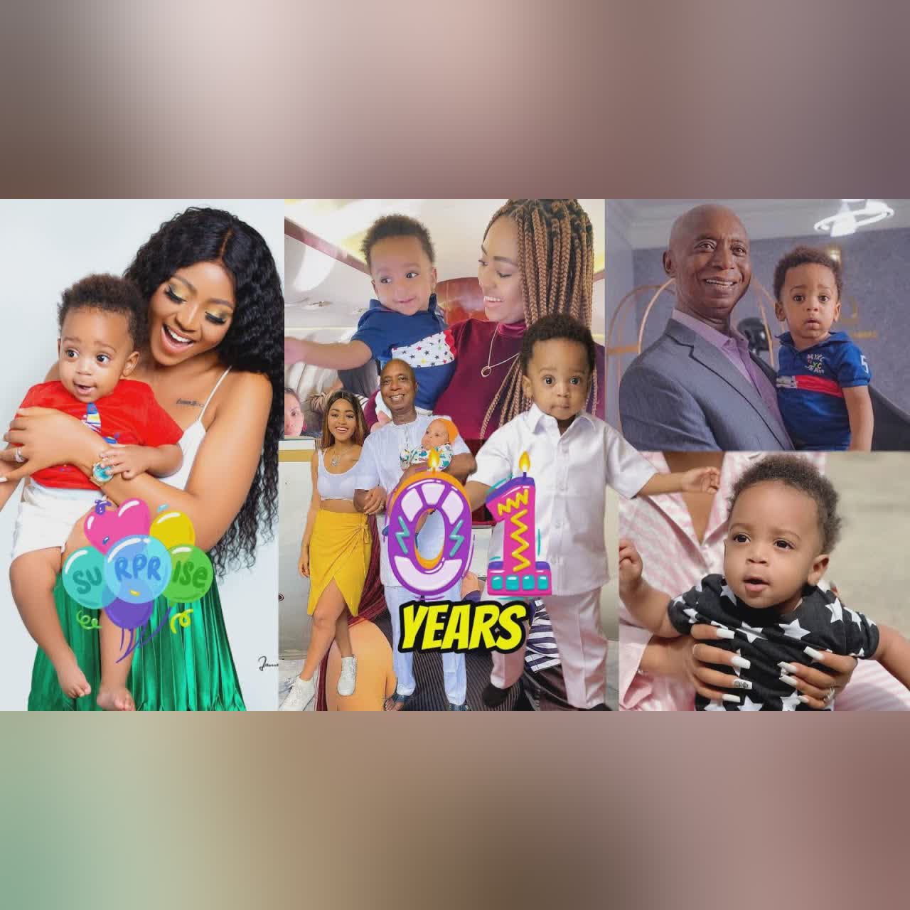 Regina Daniels celebrates her son on his 1year birthday with her husband Ned Nwoko ๐๐