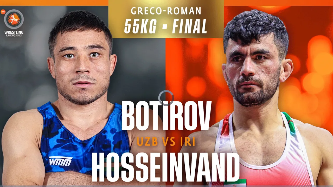 Ikhtiyor BOTIROV (UZB) vs. Mohammad Hajiali HOSSEINVAND PANAHISANI (IRI) 2026 Zagreb Open. GR 55Kg