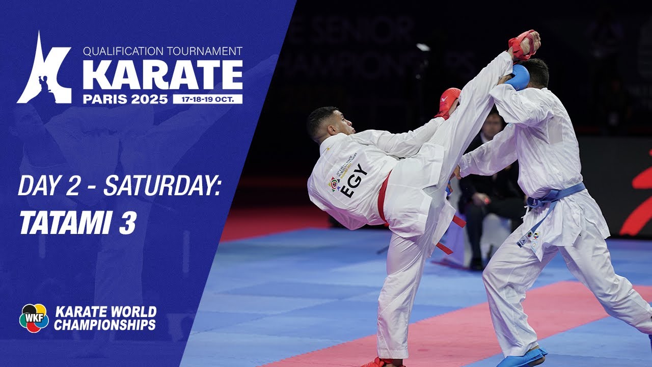 Paris Qualification Tournament - SATURDAY - Eliminations - Tatami 3 | WORLD KARATE FEDERATION
