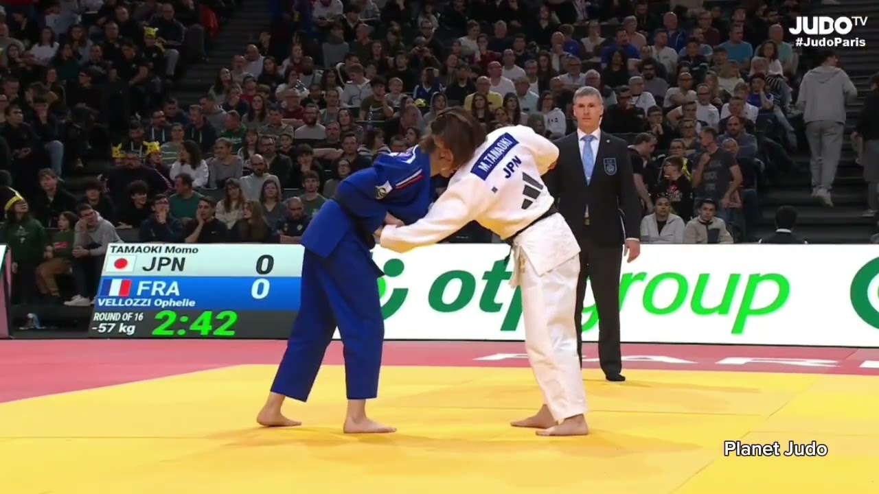 Momo TAMAOKI 🇯🇵 🆚️ Ophelie VELLOZI 🇨🇵 | 1/8финала /-57кг | Большой Шлем Париж 2026