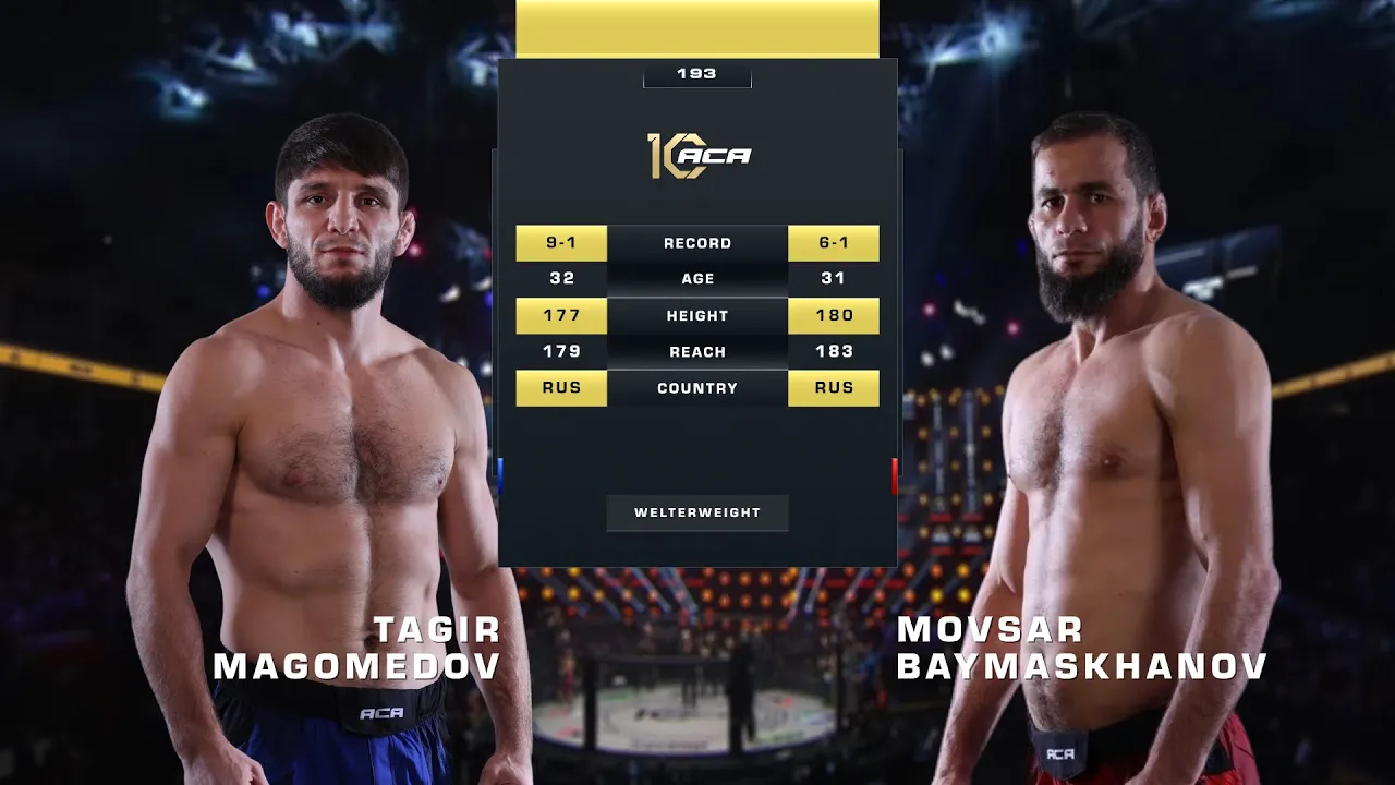 Тагир Магомедов vs. Мовсар Баймасханов | Tagir Magomedov vs. Movsar Baymaskhanov | ACA 193