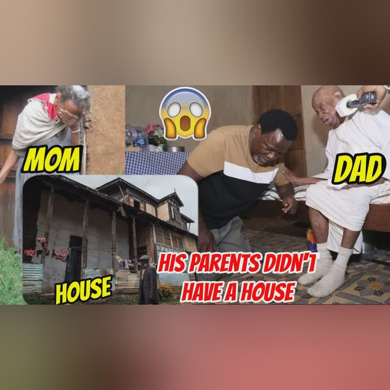 TB Joshua was a Rich man but his parents are Poor. He couldn't build a house for them ๐ญ๐ญ