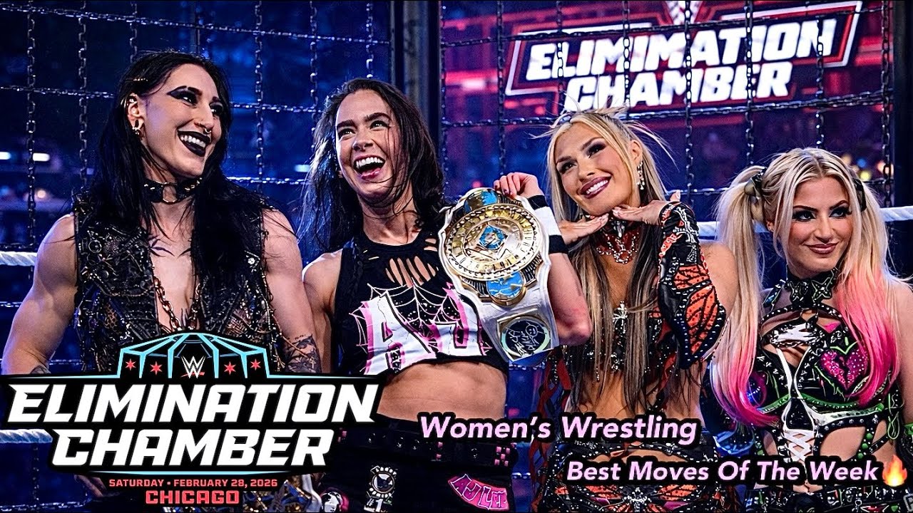 Best Women’s Wrestling Moves Of The Week : WWE ELIMINATION CHAMBER & AEW | ALexaBanks. 