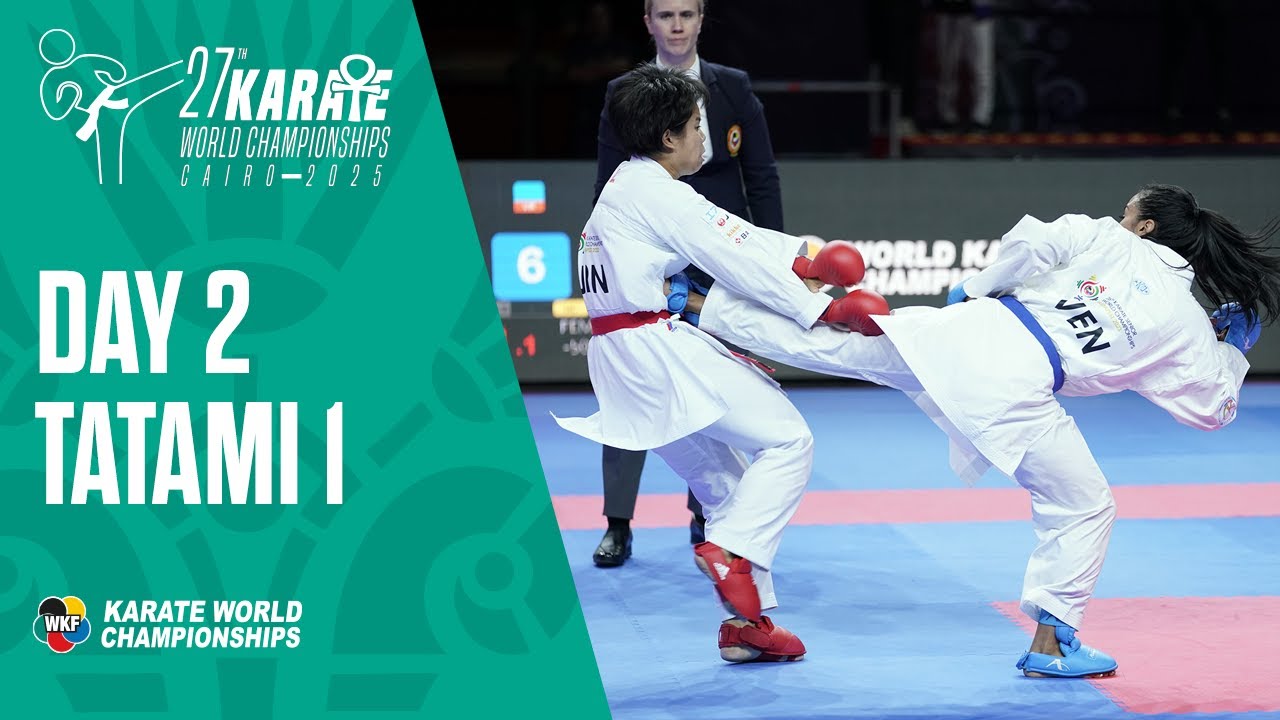 Karate World Championships | Friday - Tatami 1 | All the action from Cairo LIVE!