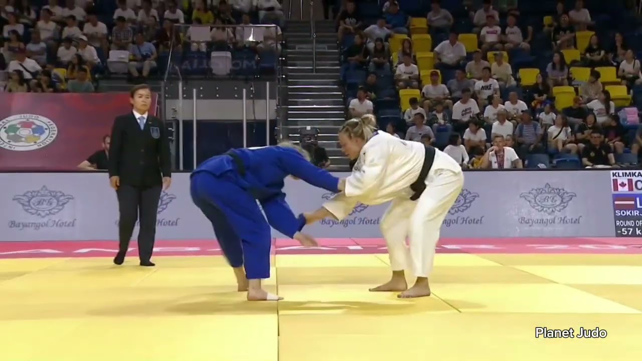 Jessica KLIMKAIT 🇨🇦 🆚️ Anastasija SOKIRJANSKA 🇱🇻 | 2 раунд/-57кг | Большой Шлем Улан-Батор 2023