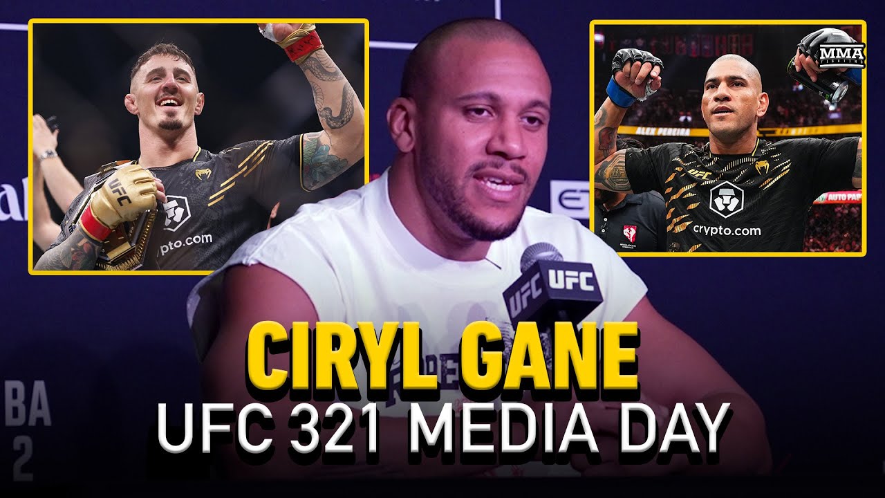 Ciryl Gane Compares Tom Aspinall To Jon Jones & Francis Ngannou, Reacts To Alex Pereira | UFC 321