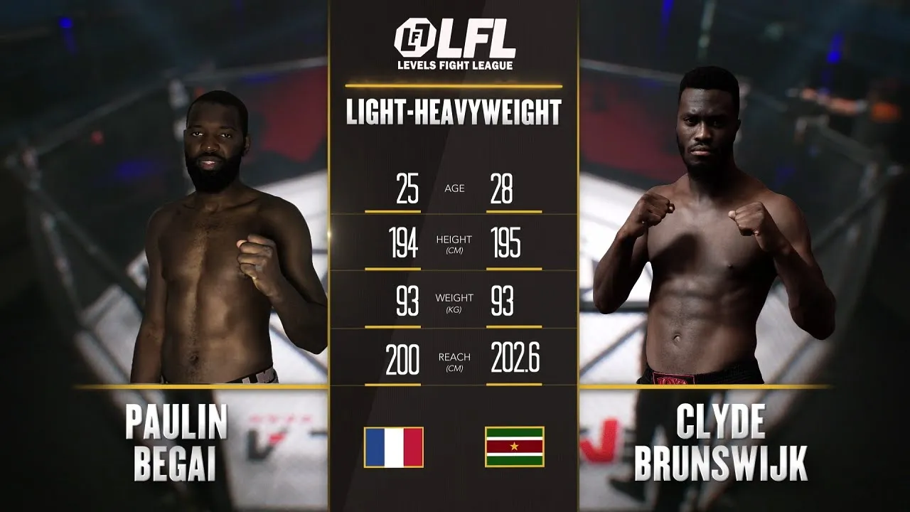 LFL 1 Free Fight: Paulin Begai vs. Clyde Brunswijk