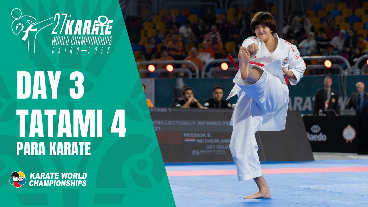 Karate World Championships | Saturday - Tatami 4 | All the action from Cairo LIVE!