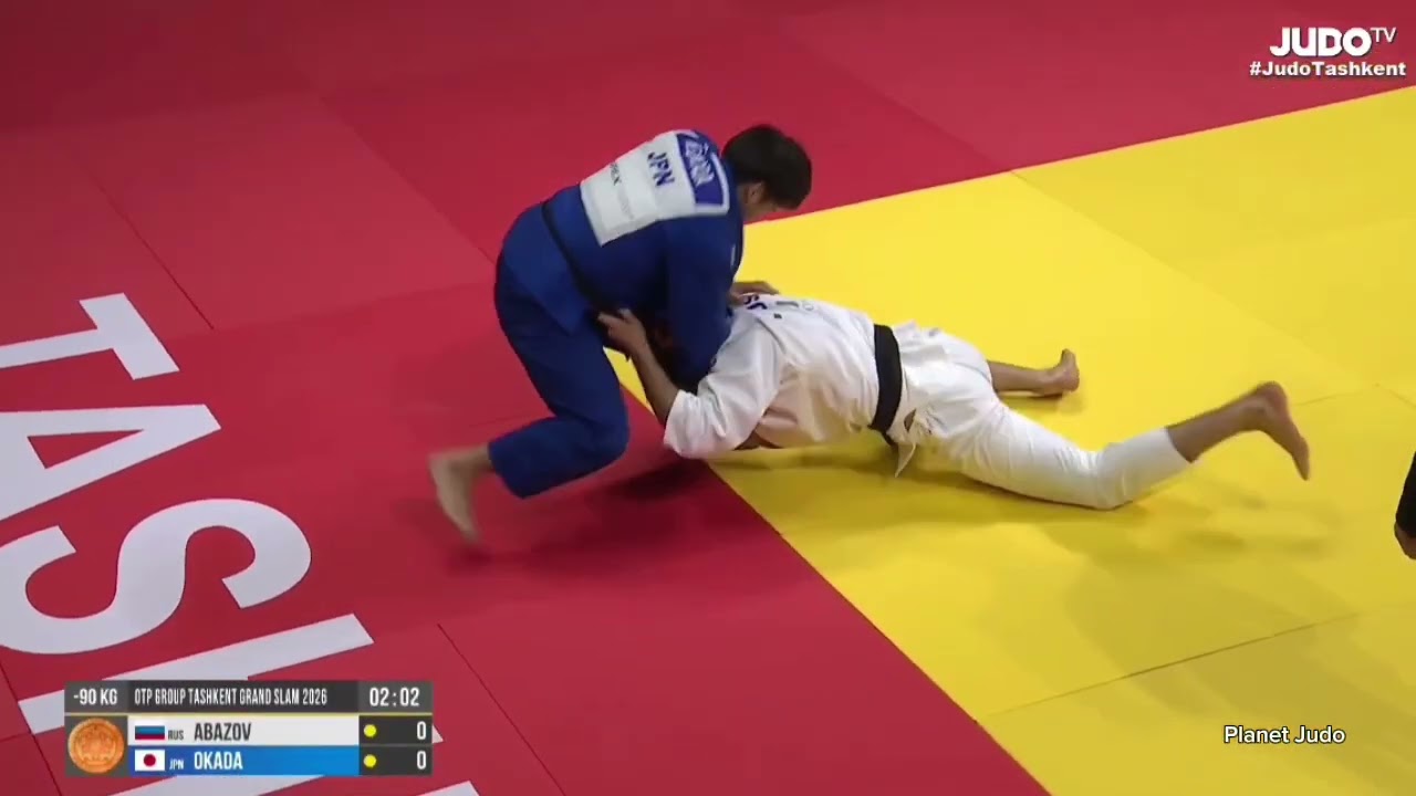 Астемир АБАЗОВ 🇷🇺 🆚️ Рику ОКАДА 🇯🇵 | схватка за бронзу/-90кг | Большой Шлем Ташкент 2026
