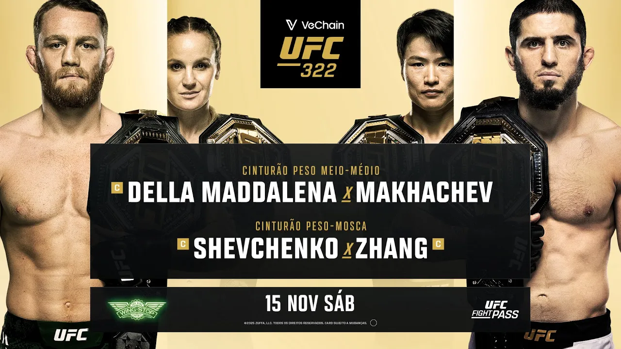 VeChain UFC 322: Della Maddalena x Makhachev | 15 de Novembro | UFC Fight Pass