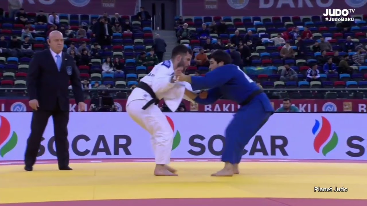 Tornike TSJAKADOEA 🇳🇱 🆚️ Kamoliddin BAKHTIYOROV 🇺🇿 | 1 раунд/-60кг | Большой Шлем Баку 2024