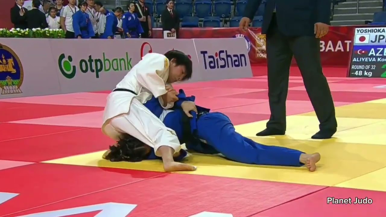Hikari YOSHIOKA  🇯🇵 🆚️ Konul ALIYEVA  🇦🇿 1 раунд/-48кг | Большой Шлем Улан-Батор 2023 