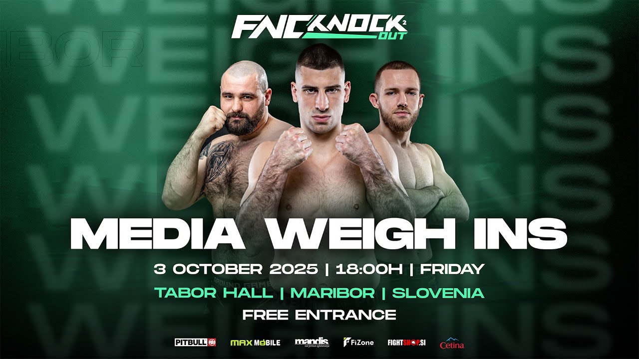 [LIVE] FNC Knockout 2 | MEDIA WEIGH INS  | Maribor