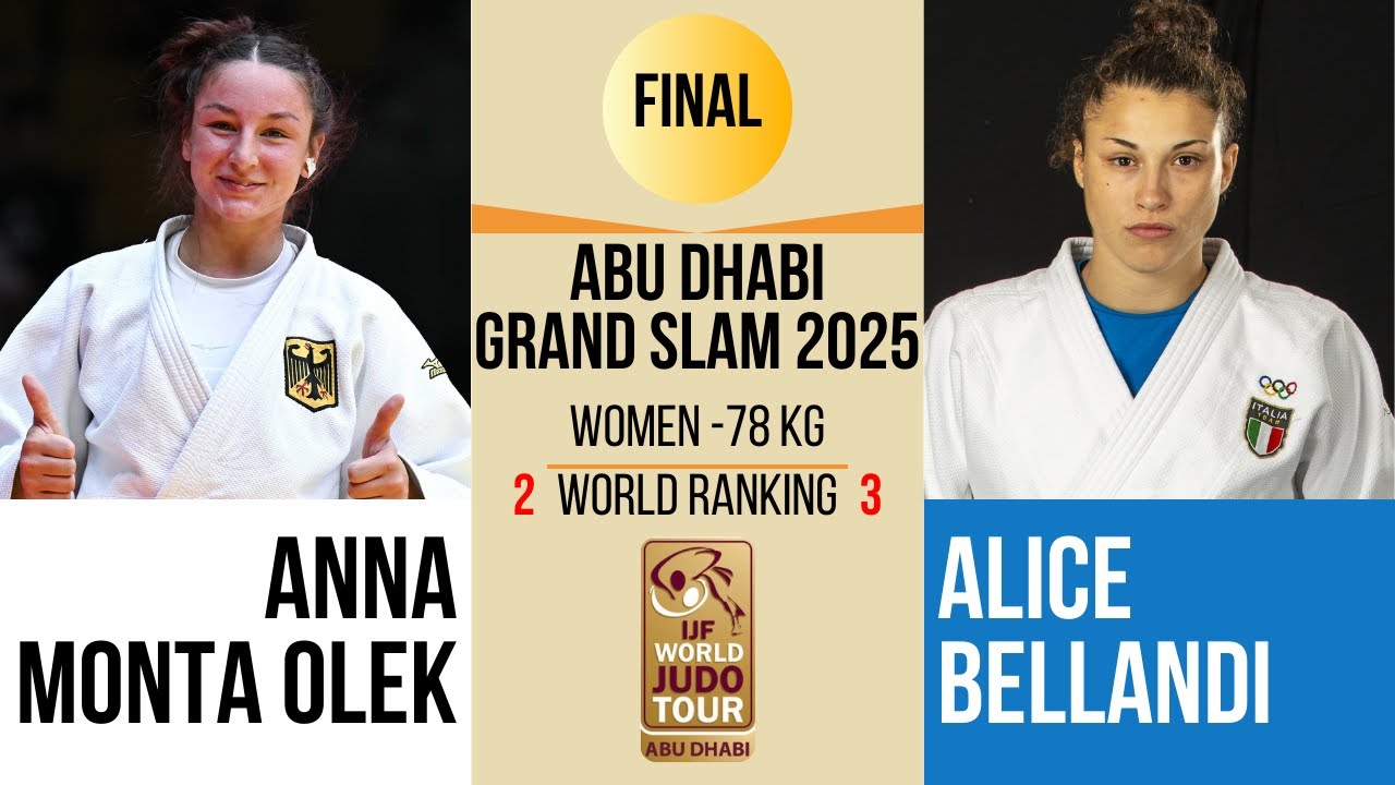 Anna Monta OLEK VS Alice BELLANDI | Abu Dhabi Grand Slam 2025 | GOLD -78 kg