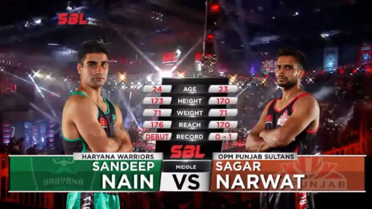 Sandeep Nain v/s Sagar Narwat  | Haryana Warriors v/s OPM Punjab Sultans