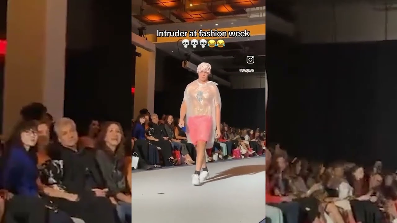 Intruder In Garbage Bag Fools Everyone In Fashion Week - Psychology