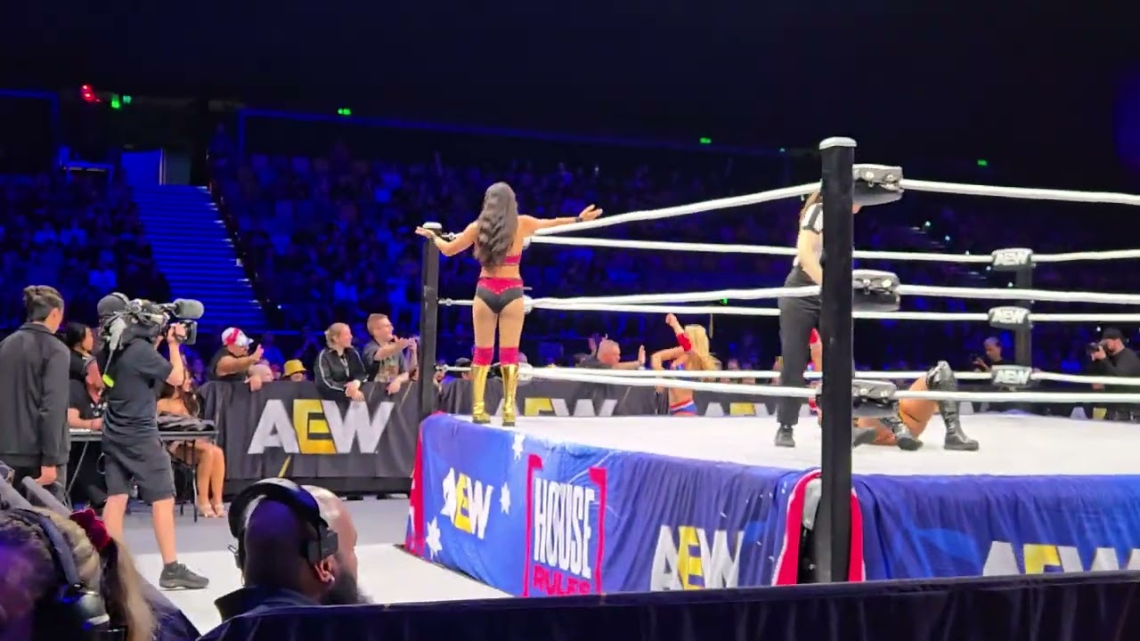 The Iiconics make their debut as official AEW roster members at AEW House Rules Brisbane