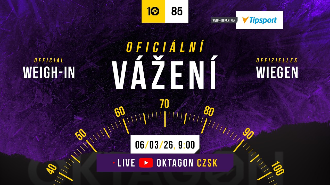 Oficiální Vážení | OKTAGON 85 🇨🇿🇸🇰