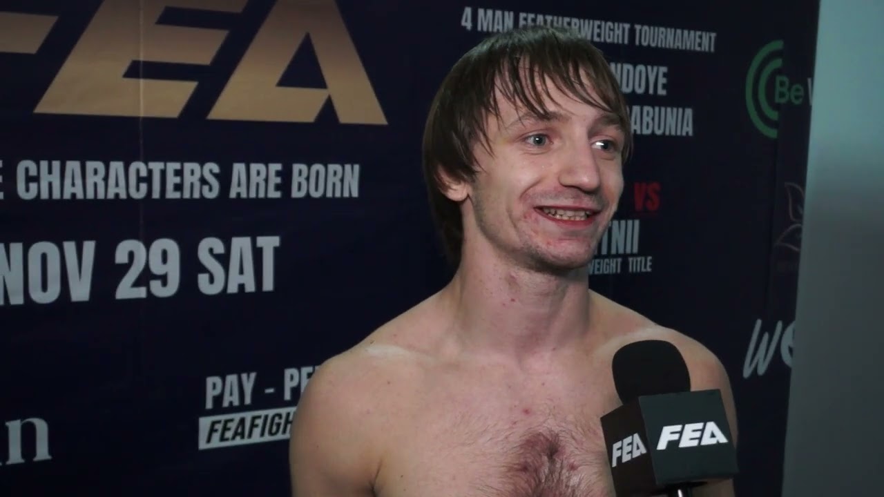 Post-fight interview. Valeriu Strungari, Marian Lupașcu. FEA Championship, 29.11.2025