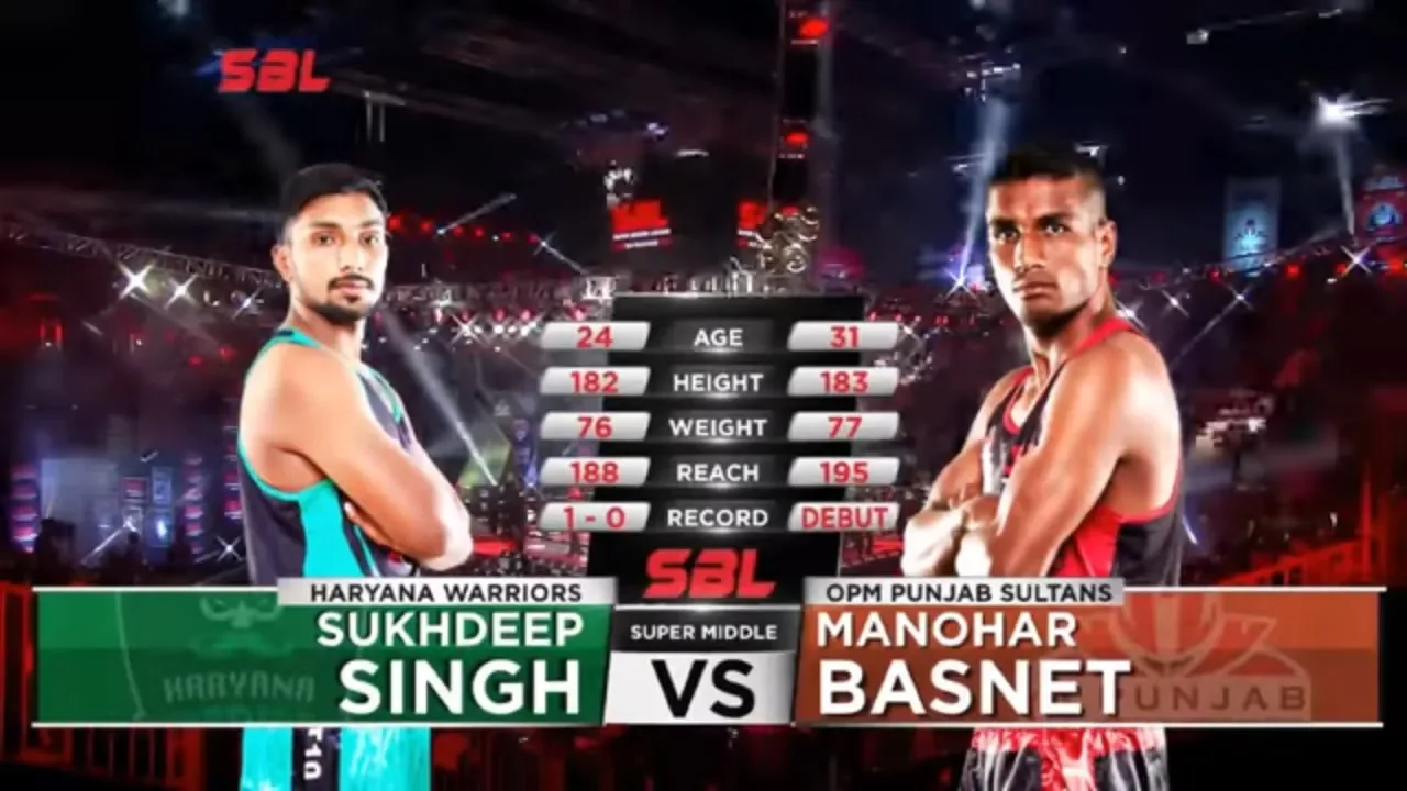 Sukhdeep Singh v/s Manohar Basnet | Haryana Warriors v/s OPM Punjab Sultans