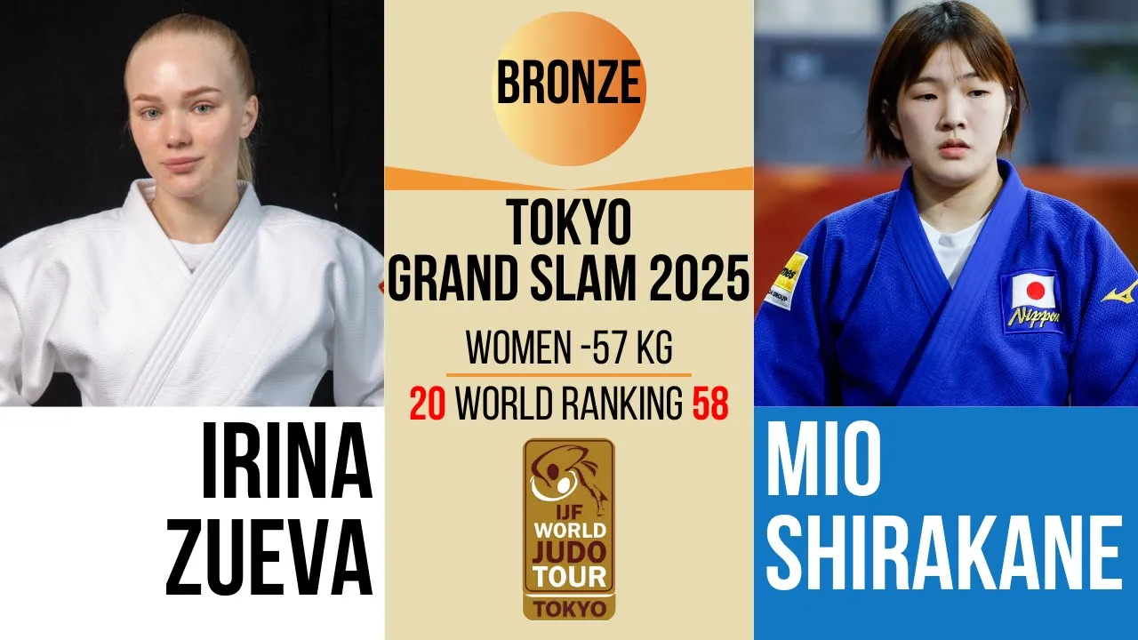 Irina ZUEVA VS Mio SHIRAKANE | TOKYO Grand Slam 2025 | BRONZE -57 kg