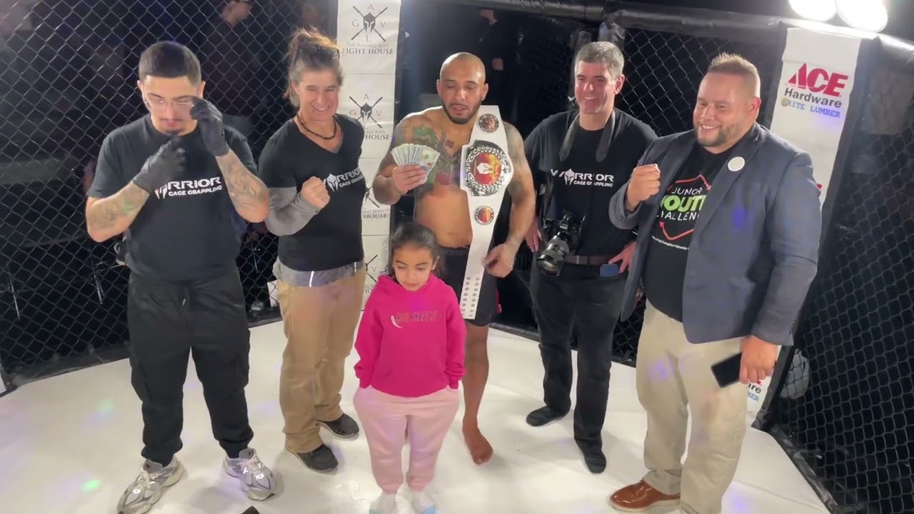 WCG28 Champion Belt & Cash Pics John Romero 15NOV25 @ WARRIOR CAGE GRAPPLING 28: THIEF IN THE NIGHT