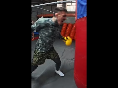 Tom Aspinall Swinging Like Mike Tyson