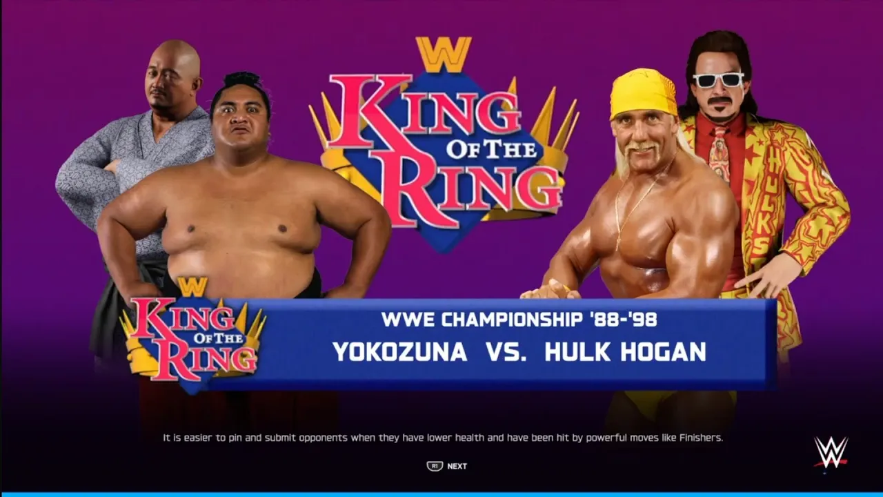 Yokozuna vs Hulk Hogan King of the Ring 93. WWE 2K25
