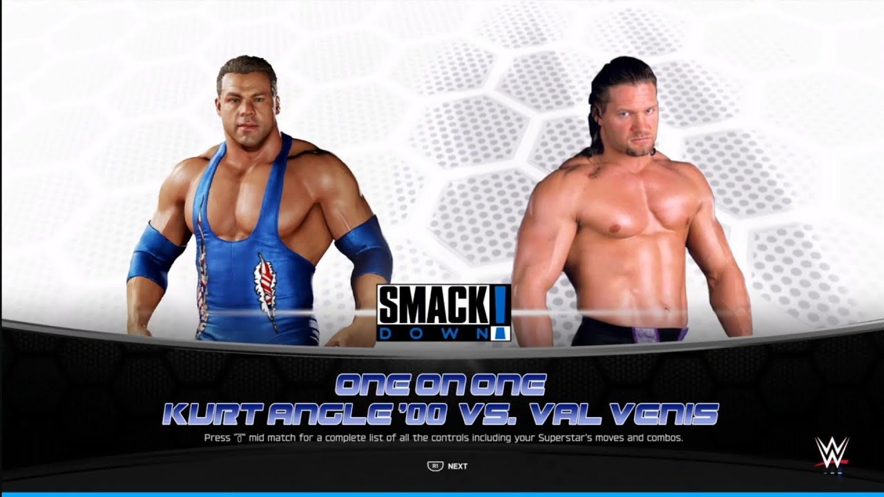 Kurk Angle vs Val Vennis. Smackdown. WWE 2K25