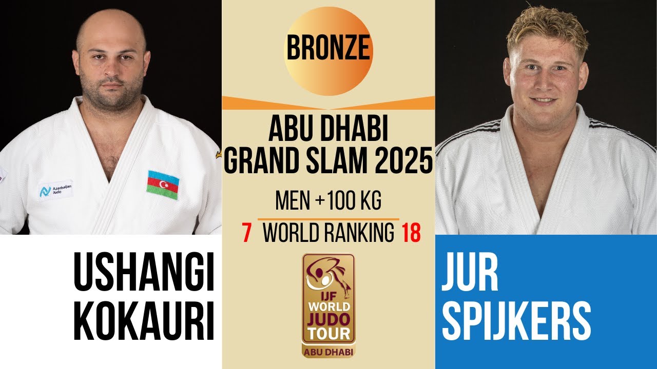 Ushangi KOKAURI VS Jur SPIJKERS | Abu Dhabi Grand Slam 2025 | BRONZE +100 kg