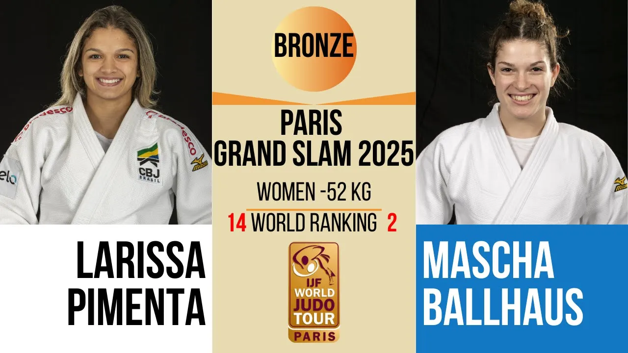 Larissa PIMENTA VS Mascha BALLHAUS | PARIS Grand Slam 2026 | BRONZE -52 kg