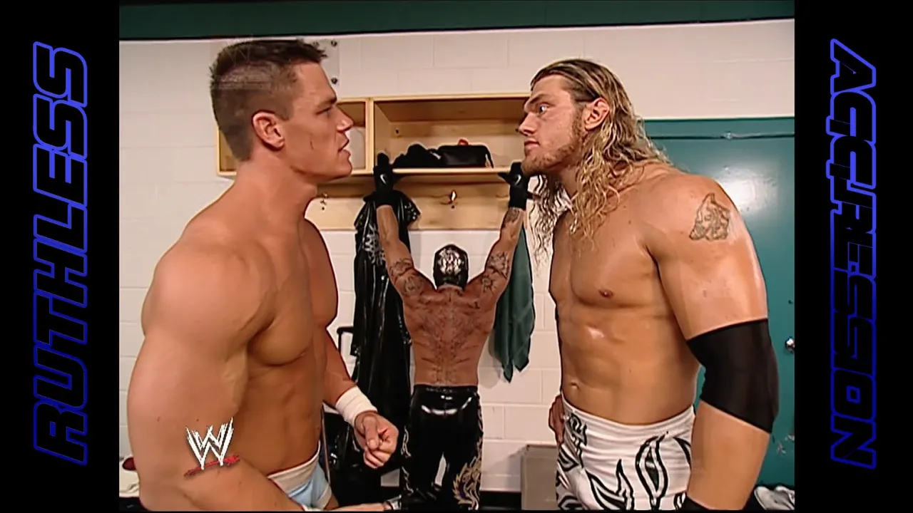 John Cena, Edge & Rey Mysterio talk about their match | SmackDown! (2002)
