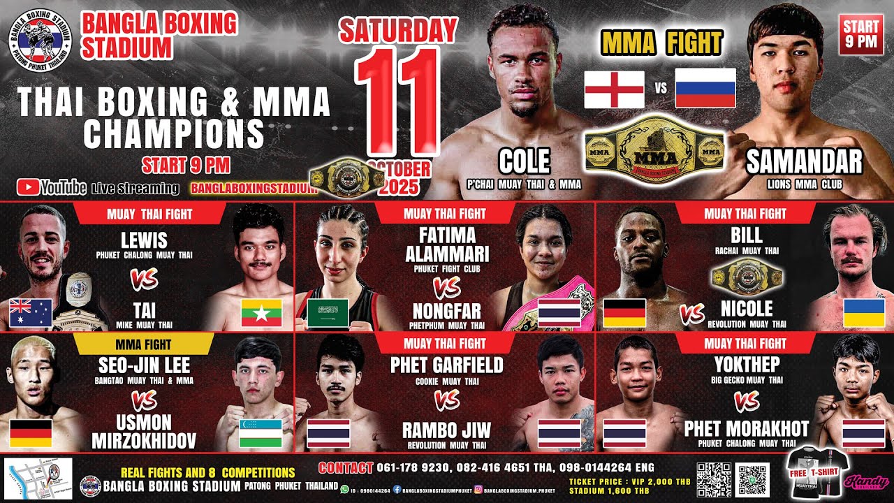 LIVE BANGLA MMA & KICKBOXING Fight 11th October 2025