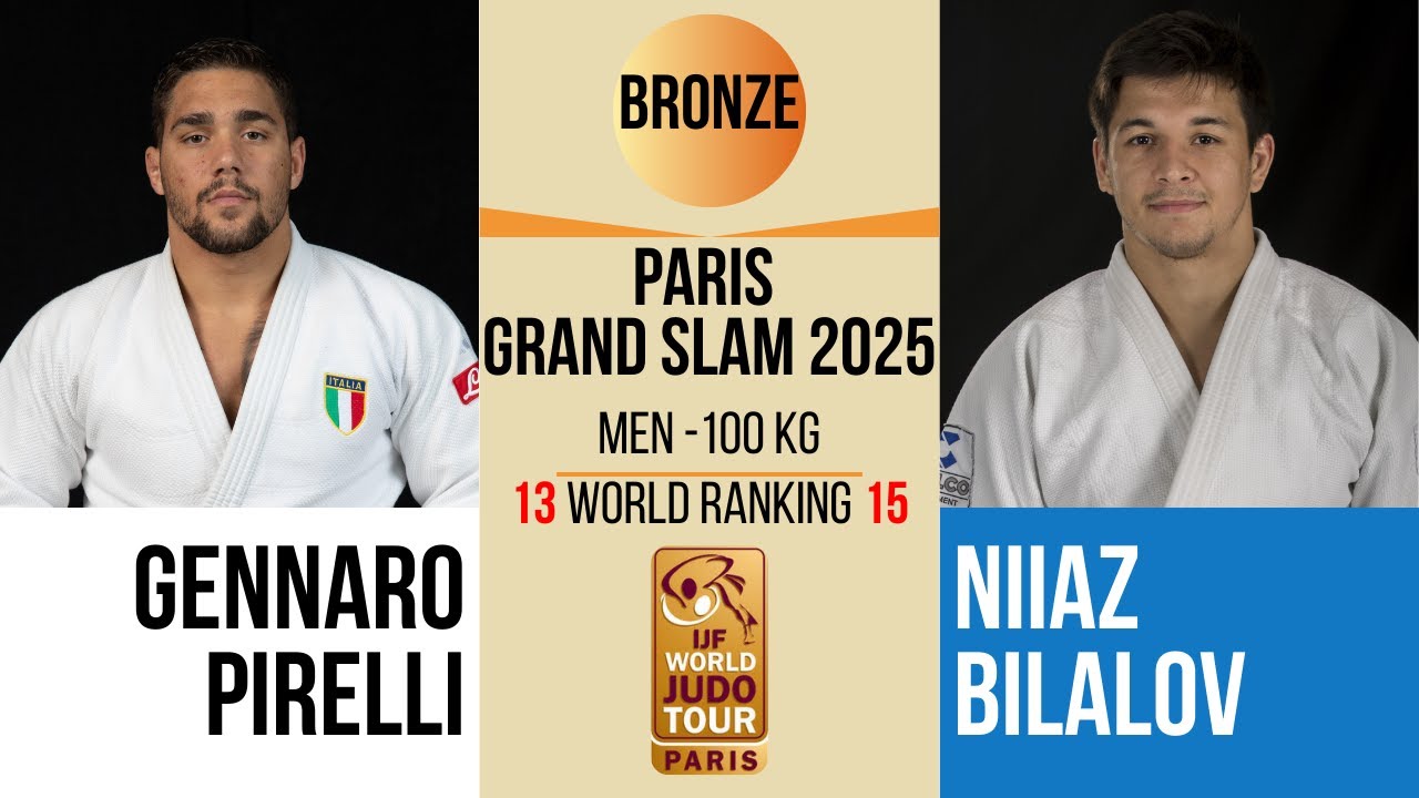 Gennaro PIRELLI VS Niiaz BILALOV | PARIS Grand Slam 2026 | BRONZE -100 kg