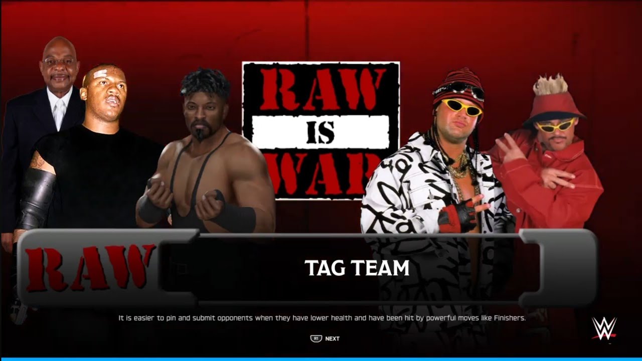 The Gangstas vs Too Cool. Raw is War. WWE 2K25